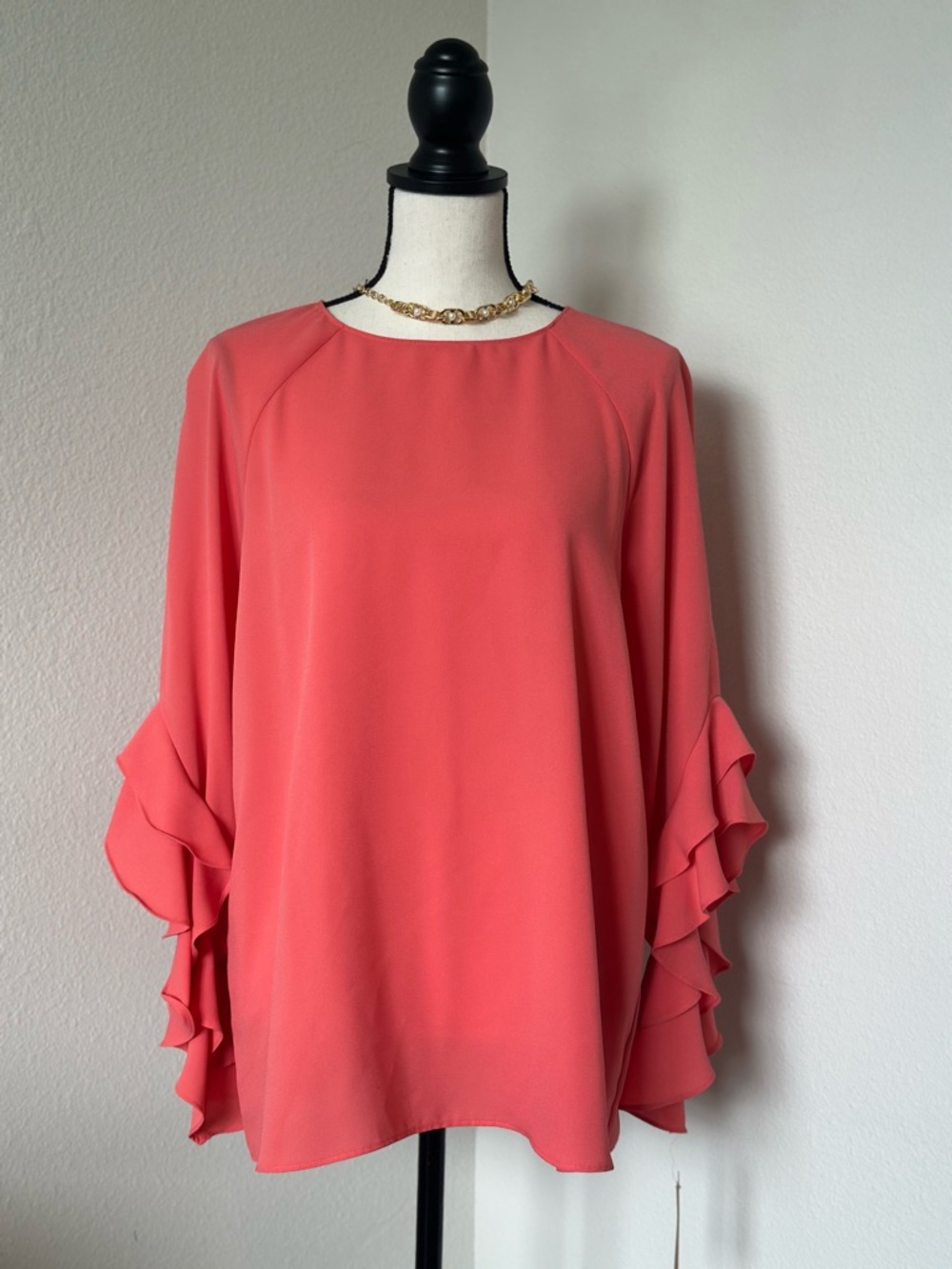 Daniel Cremieux Coral Ruffle-Sleeve Blouse